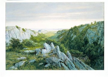  Trost Pintura - Del paraíso al purgatorio Paisaje de Newport William Trost Richards Mountain